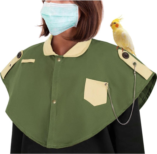 La La Pet Parrot Anti-Scratch Shoulder Protector Pet Bird Training Shoulder Cape Parrots Poop Shawl Diaper Flight Suits 