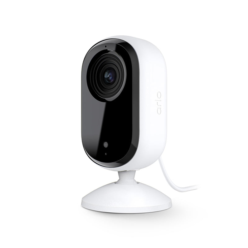 Arlo Essential Security Camera HD | Indoor Only | 2nd Gen | Pet Camera & Baby Monitor | Wired, Automated Privacy Shield, 2-Way Audio, Night Vision, Live Stream, Motion Alerts,Notifications|White 1 Cam
