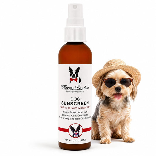 Warren London Dog Sunscreen Spray Protection with Aloe Vera I Dog Skin Soother I Puppy Sunblock I Made in USA- 4oz