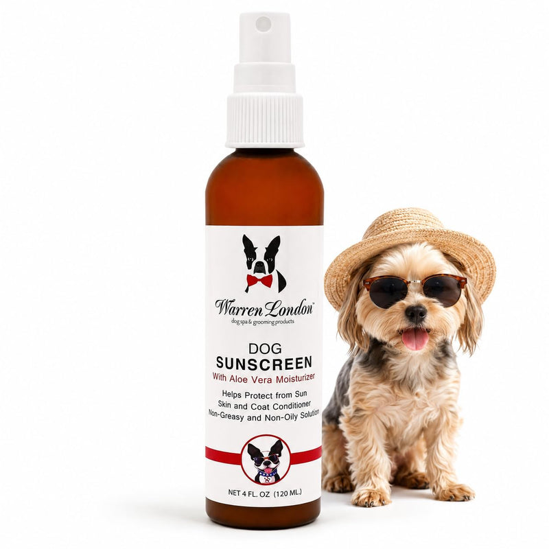 Warren London Dog Sunscreen Spray Protection with Aloe Vera I Dog Skin Soother I Puppy Sunblock I Made in USA- 4oz