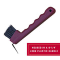 Weaver Equine Hoof Pick with Brush, Durable Compact Horseshoe Picks with Plastic Handle, Equine Supplies for Horse Shows