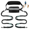 Yicostar Hands Free Dog Leash, Double Dog Leash with Waist Bag, Double Padded Handles, Dog Walking Running Accessory, (Large, 26-120 lbs)