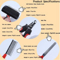 Rabbit Professional Nail Clippers Grooming Kit with Pet Shedding Slicker Brush, Pet Grooming Comb, Nail Clipper Trimmer 