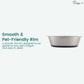 PEGGY11 Lightweight Stainless Steel Cat Bowls, 1.8 US Cup Each