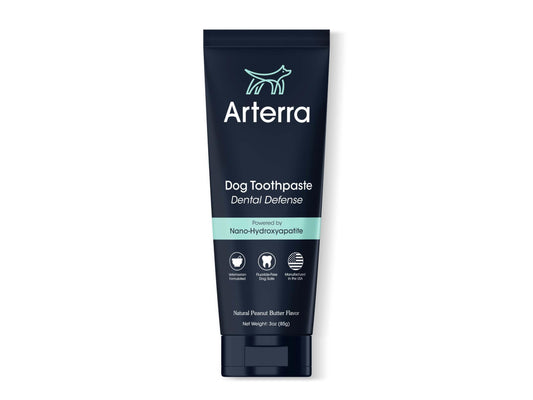 Remineralizing Dog Toothpaste – Vet-Grade, with Nano-Hydroxyapatite, Reverses Early-Stage Decay, Cleans Teeth, Removes Tartar, Freshens Breath by Arterra Pet Science, Plant-Based, Natural Flavor, 4oz