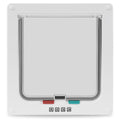 Cat Door- 4-Way Locking Option, Weatherproof & Secure Cat Flap with Easy Installation Kit for Interior/Exterior Doors and Walls (XL)
