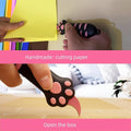 Cat Paw Box Cutter, 2026 New Retractable Cat Claw Knife Cute Cat Box Paper Cutter，Portable Cat Retractable Knife (black)