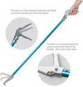 G2 47.2-inch Professional All-Aluminum Alloy Snake Tong Reptile Grabber Rattle Snake Catcher Wide Jaw Handling Tool with