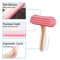 2 Pack Bunny and Chinchilla Grooming Brush – Soft Silicone De-Shedding Bath & Massage Comb for Rabbits, Guinea Pigs, Sma