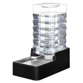 RIZZARI 10L Stainless Steel Gravity Pet Water Dispenser – Leak-Resistant Auto-Refill Waterer with Easy-Clean No-Filter Design for Medium & Large Dogs, Ideal for Homes & Offices