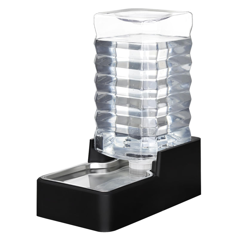 RIZZARI 10L Stainless Steel Gravity Pet Water Dispenser – Leak-Resistant Auto-Refill Waterer with Easy-Clean No-Filter Design for Medium & Large Dogs, Ideal for Homes & Offices
