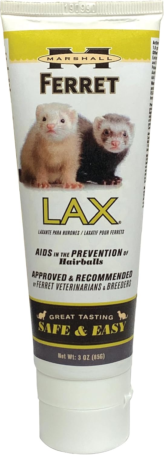 Marshall Ferret Lax Hairball Remedy – 3 oz – Aids Hairball Prevention & Digestive Support – Gentle, Easy-to-Use Paste fo