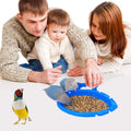 Bird Bath for Cage with 3 Balls Bird Tub Bowl Basin Hanging Birdbath Toy Pet Parrot Cage Budgie Accessories Shower Parakeet Cockatiel Water Shower Box Food Feeder Holder Tray Bird Cage Accessories