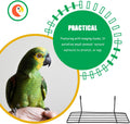 Balacoo 3 Pcs Bird Cage Stand: Metal Bird Wire Platform - Parrot Grid Perch for Cage - Portable Small Animals Training Stand for Budgie, Parakeet, Cockatiel, Hamster