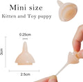Doggiema Feeding Nipple and Syringes,Puppy Kitten Nipple for Nursing, Newborn Baby Dog Cat Rabbit Feeding Nipple with Nipples Feeder Kit