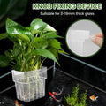 8 Pack Aquarium Plant Holder, Clear Hanging Planter Cups with Drainage Hole