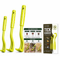 Homesake Tick Remover Tool for Dogs, Cats & Humans, 3 Pack Tick Removal Kit + Identification Card & Keychain Hole, Safely Removes Entire Tick Head & Body, Easy Portable Tool for Pets & First Aid Kits
