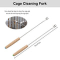 4-Piece Bird Poop Remover Brush Kit, Bird Cage Cleaner+
