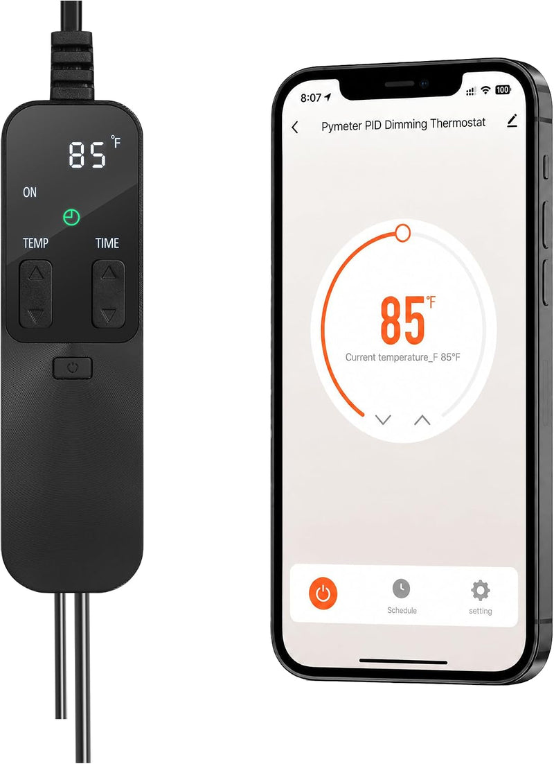 WiFi Reptile Thermostat with PID Dimming, Weekly Schedule