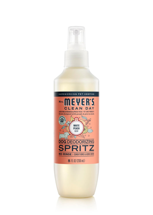 MRS. MEYER'S Clean Day Dog Deodorizing Spray, White Peach Scent, 8oz