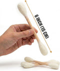 Glaciart One Swabs Cat Toys with Catnip - 6 Pk | Durable for Chew, Cute Cat Toys Interactive Kitty for Boredom, Exercise, & Play | Filled w/Organic Catnip for Anxiety & as Digestive Aid | Gift Idea