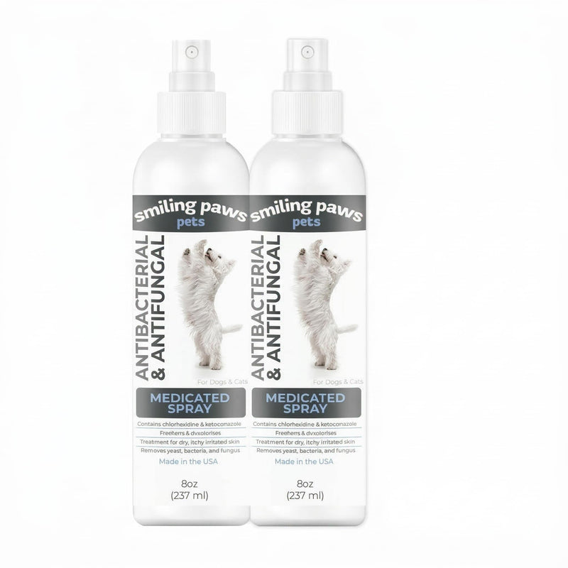 Smiling Paws Pets Advanced Spray for Cats & Dogs Spray 8oz 2 Pack