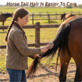 Horse Brush Mane and Tail Hair Comb with Professional Non-Slip Grip, Horse Grooming Tool Supplies, Brown
