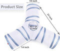 Deofun Cat Tunnel Tube Toys, Tunnels for Indoor Cats, 3 Way Colorful White Gray Collapsible Interactive Toy with Balls for Rabbits, Kittens, Ferrets, Puppy