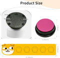 RIBOSY Dog Buttons for Communication, 5 Pcs Dog Speech Training Buzzers with Non-Slip Rubber Pad and 50 Stickers, 30 Sec