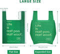KropBom 125 Bulk Pack Extra Large Dog Poop Bags for A&H Swivel Bin Pooper Scooper, Pet Waste Bags with Handle for Dog Poop Cat Litter, Heavy Duty Leakproof Unscented (Only Dog Poop Bags)