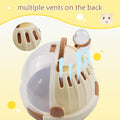 Hamster Carrier Cage Portable Cages Small Animals Carry Travel Case with Water Bottle Plastic Breathable Guinea Pig Outg