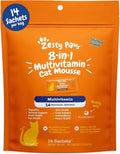 Zesty Paws 8-in-1 Cat Vitamins Mousse - Chicken, 14 Ct