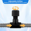Psyqtsuary Aquarium Air Valve, 10 Pcs Aquarium Air Pump Control Valves T Shaped Single Way Plastic Air Flow Control Regu