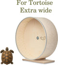 Exercise Wheel for Tortoises, Extra-Wide 15 cm (6 in) Running Surface, Double Ball Bearings, Non-Slip Track, Indoor Pet 