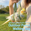 Ouliget Parrot Sling Carrier Bag, Portable Handheld Bird Travel Vests Bag, Escape-Proof Outdoor Walking Bird Pouch for S