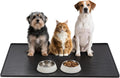 Large Dog Mats for Food and Water, 40"x30" Waterproof Pet Food Mats for Floor Nonslip Silicone Bowl Mats with Raised Edg