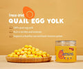 Arya Sit! - Freeze-Dried Single Ingredient Treat (Quail Egg Yolk) for Dogs and Cats - High Protein · Rich in Lecithin for Healthy Coat · No Artificial Ingredients · 4 oz/8 oz