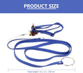 HANABASS Tortoise Pet Hauling Rope Adjustable Suede Blue