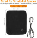 BESPORTBLE USB Heating Pad for Small Animals, Soft Heated Pet Mat with Temperature Controller, Warming Mat for Hamster S