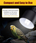 KINGYEENUO E26 UVA UVB Light Bulb for Birds 2.4 UVB 20W Compact Flourescent Lamp for All Kinds Captive Birds, Natural Sunlight Simulation Bird Parrot Light Bulb Compact UVB Lamp Bird Cage UVB Light