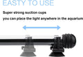 15 inches LED Aquarium Light, 2.5W Fish Tank Light Underwater Light Submersible Crystal Glass Lights, 21 LED Beads 12 Co