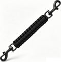 Dog Collar Safety Clip - Double-Ended Backup Safety Strap (Black)