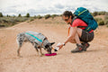 Ruffwear, Camp Flyer Dog Flying Disc, Lightweight 8.7 in Flexible Flying Disc Dog Toy for Land Fetch, Soft on Teeth, Durable/High‑Visibility, Waterproof Finish, Doubles as Bowl, Red Sumac