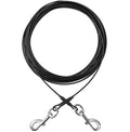 Mi Metty Dog Tie Out Cable,50ft Dog Run Cable,Tie-Out Cable for Small Dogs Up to 60 lbs,Dogs Leash Tether for Yard,Camping and Outside