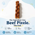 hotspot pets Braided Bully Sticks for Dogs -6 Inch Stix (10 Pack) Premium All Natural Long Lasting, Low Odor, Twisted Be
