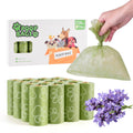 LIAYLILI Poop Bags Rolls 256 Count - 9x13 Inches Green Thickened Leakproof Lavender scent Poo Bags for Dogs, Eco-Friendly Pet Waste Bags for Walking,Travel,Home