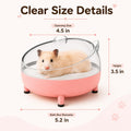 Meow&Woof Hamster Sand Bath Container, Large Sandbox Toilet Gerbil Batheoom, Tiny Chinchilla Dust Bathtub Sand Bath Box 