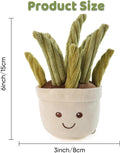Furvana Succulent Plush Dog Toy, 2-in-1 Interactive Squeaky Chew Toy with Crinkle Layers for Medium, Large Dogs and Pupp