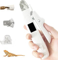 Bearded Dragon Nail Clipper & Grinder 2-in-1 - Rechargeable Electric Lizard Nail File Trimmer with Safety LED Light, Qui
