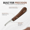Equine Care Right-Handed Short Blade Hoof Knife for Horse Hoof Trimming